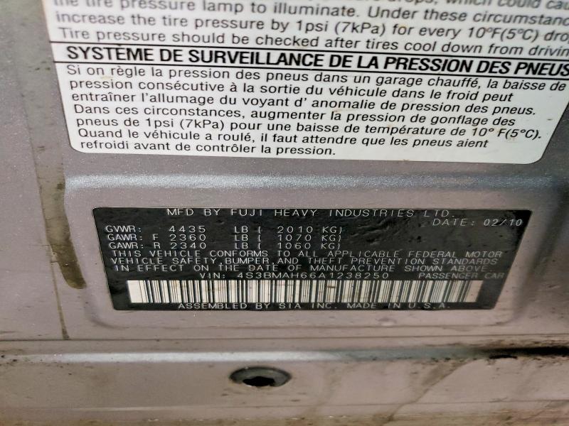 Продаж на аукціоні авто 2010 Subaru Legacy, vin: 4S3BMAH66A1238250, номер лоту: 73725115