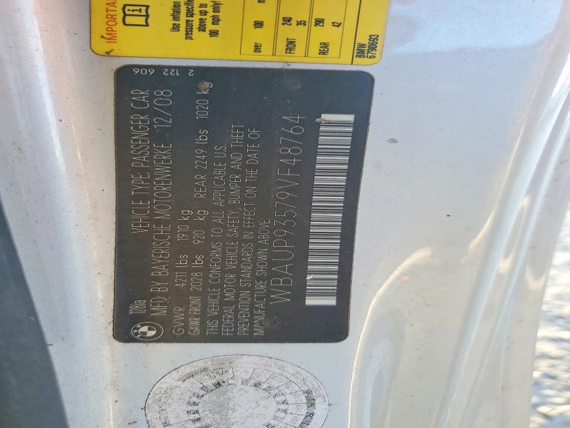 Aukcja sprzedaży 2009 Bmw 128, vin: WBAUP93579VF48764, numer aukcji: 73862735