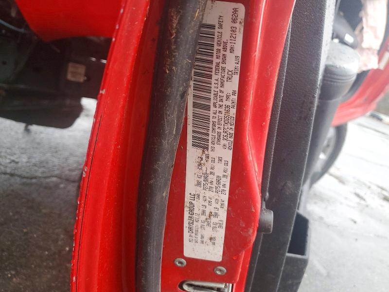 97833025 :رقم المزاد ، 3C6JR7CTXDG511636 vin ، 2013 Ram 1500 مزاد بيع