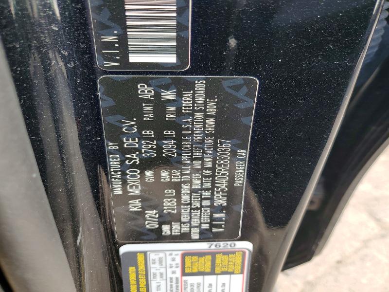 2024 Kia Forte მანქანა იყიდება აუქციონზე, vin: 3KPF54AD5RE830367, აუქციონის ნომერი: 72797655