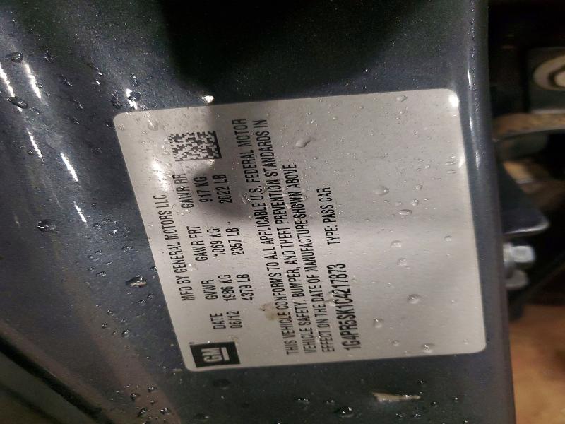 99639905 :رقم المزاد ، 1G4PR5SK1C4217873 vin ، 2012 Buick Verano مزاد بيع