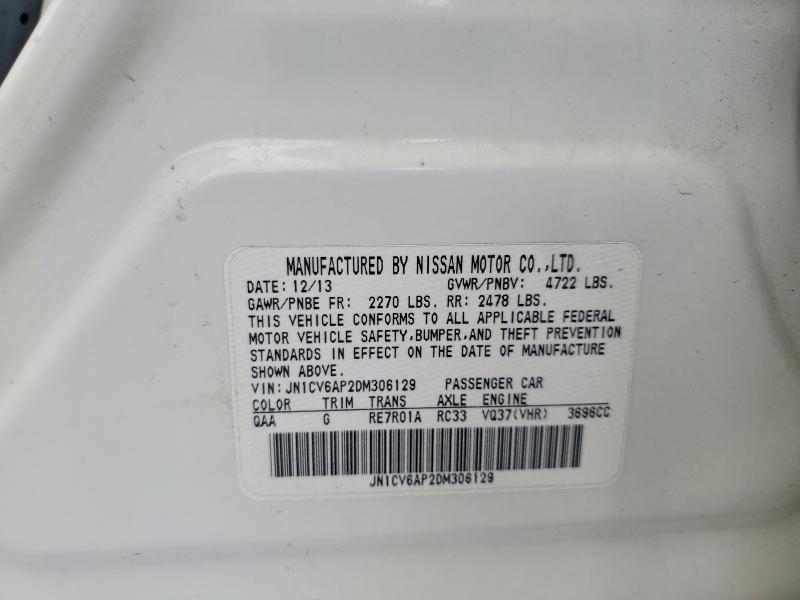 Aukcja sprzedaży 2013 Infiniti G37 Journe, vin: JN1CV6AP2DM306129, numer aukcji: 99345385