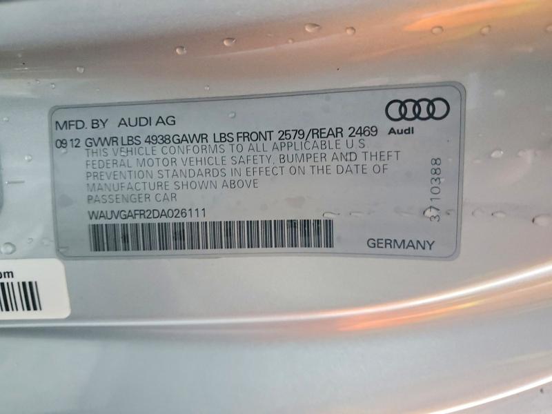 Продажа на аукционе авто 2013 Audi S5 Prestig, vin: WAUVGAFR2DA026111, номер лота: 98771565