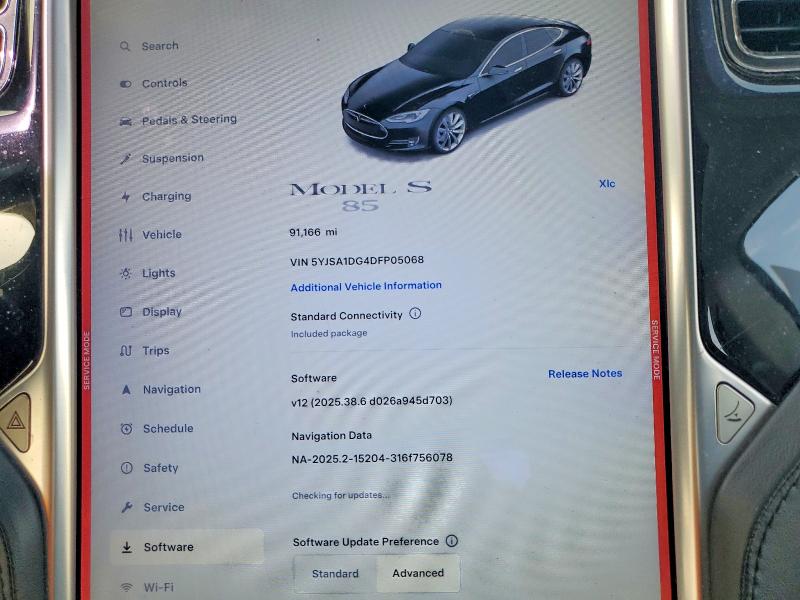 Продаж на аукціоні авто 2013 Tesla Model S, vin: 5YJSA1DG4DFP05068, номер лоту: 74142295