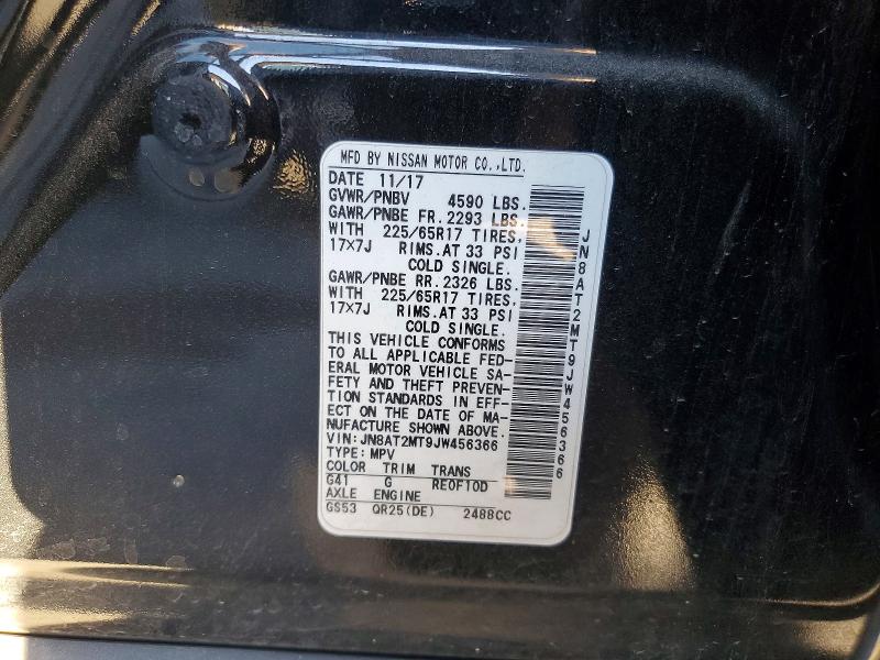 Продажа на аукционе авто 2018 Nissan Rogue S, vin: JN8AT2MT9JW456366, номер лота: 72923775