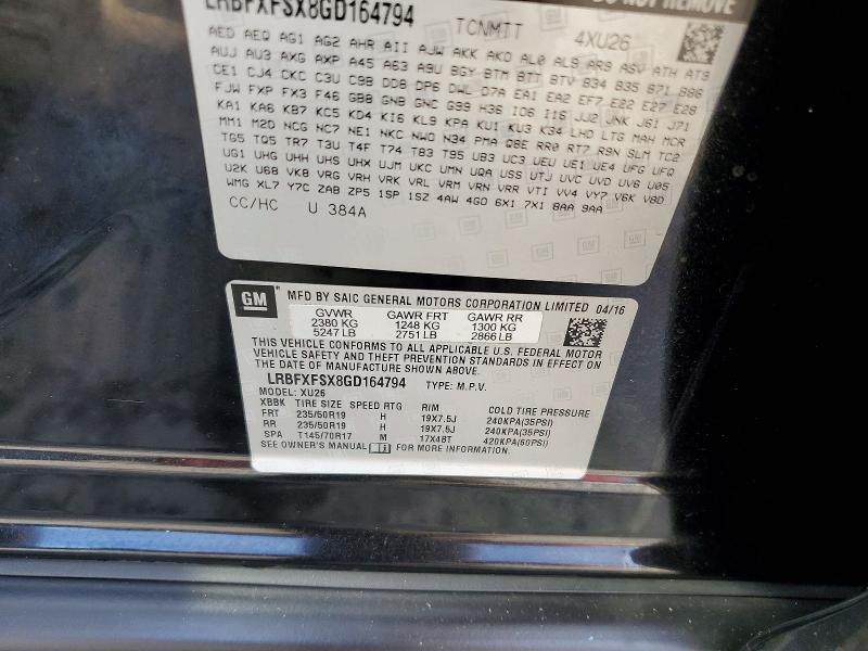 Продажа на аукционе авто 2016 Buick Envision, vin: LRBFXFSX8GD164794, номер лота: 99670815