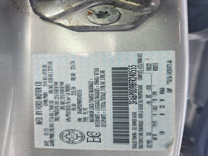 Aukcja sprzedaży 2015 Ford Fusion, vin: 3FA6P0D98FR240555, numer aukcji: 75185285