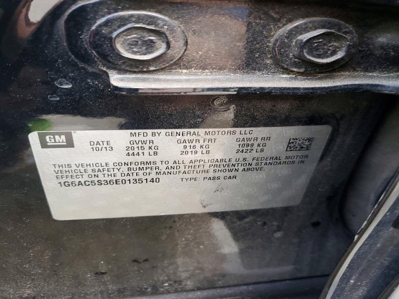 Aukcja sprzedaży 2014 Cadillac Ats, vin: 1G6AC5S36E0135140, numer aukcji: 73980925