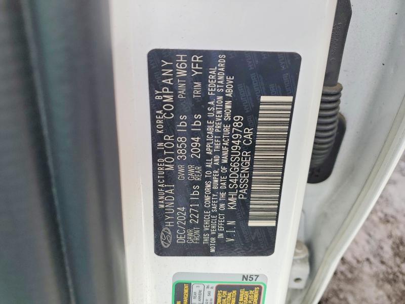 2025 Hyundai Elantra მანქანა იყიდება აუქციონზე, vin: KMHLS4DG6SU949789, აუქციონის ნომერი: 99302675