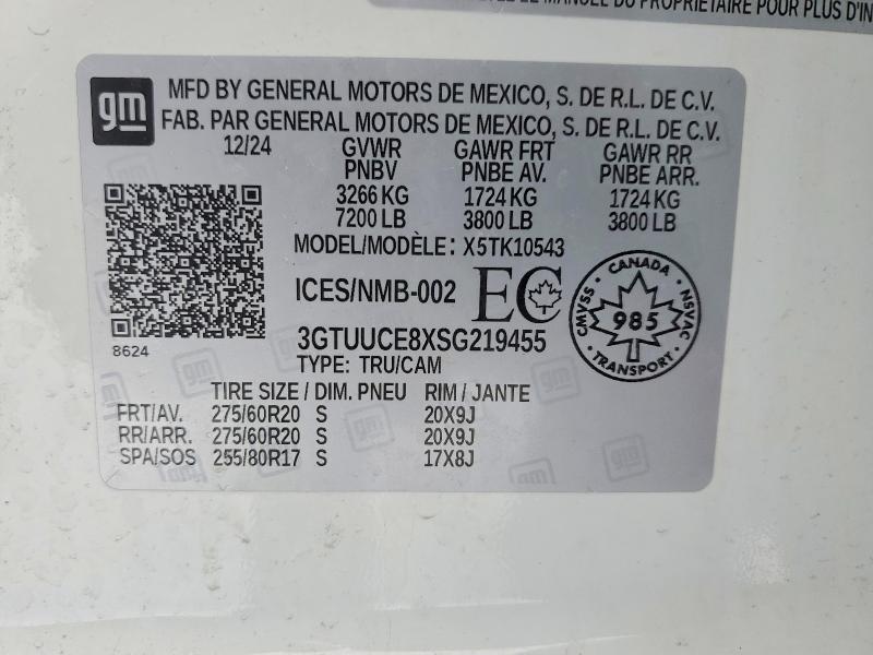 Продажа на аукционе авто 2025 Gmc Sierra, vin: 3GTUUCE8XSG219455, номер лота: 73322375
