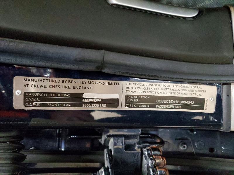 Продаж на аукціоні авто 2014 Bentley Flying Spu, vin: SCBEC9ZA1EC094542, номер лоту: 99669195