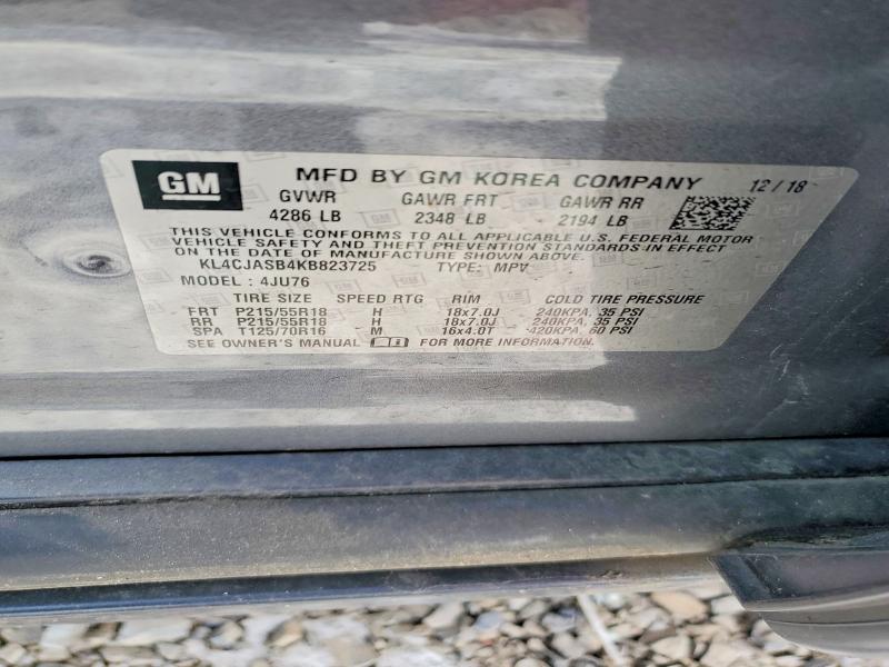 Aukcja sprzedaży 2019 Buick Encore, vin: KL4CJASB4KB823725, numer aukcji: 73367615