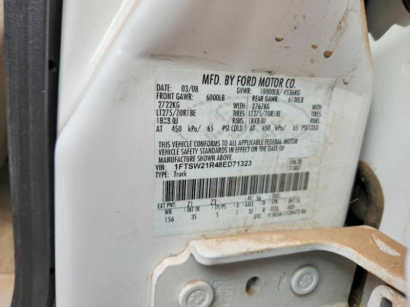 Aukcja sprzedaży 2008 Ford F250, vin: 1FTSW21R48ED71323, numer aukcji: 73219195
