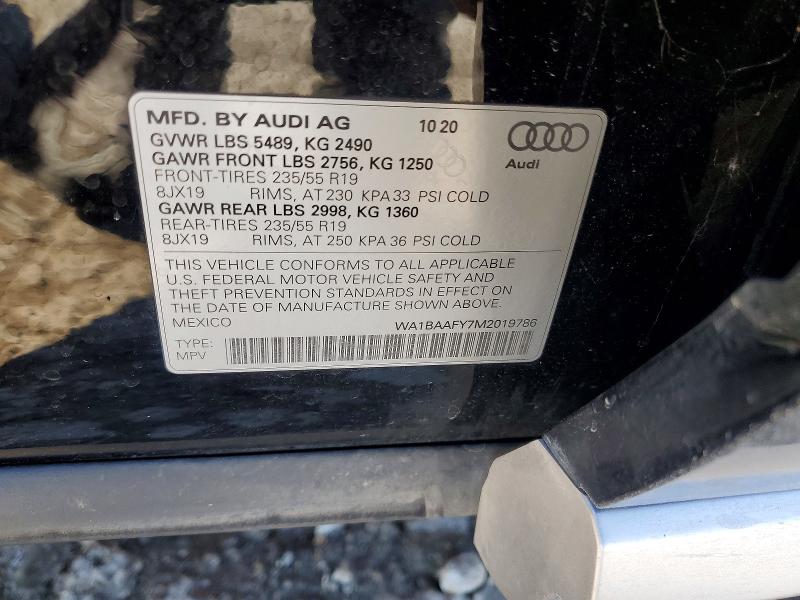 Продажа на аукционе авто 2021 Audi Q5, vin: WA1BAAFY7M2019786, номер лота: 75079415