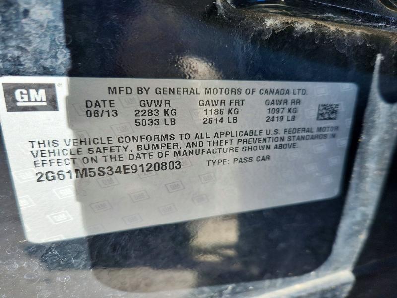 73295185 :رقم المزاد ، 2G61M5S34E9120803 vin ، 2014 Cadillac Xts مزاد بيع