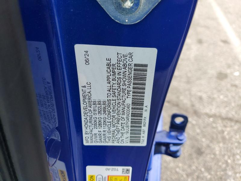 98178315 :رقم المزاد ، 19UUB7F04RA000460 vin ، 2024 Acura Tlx مزاد بيع