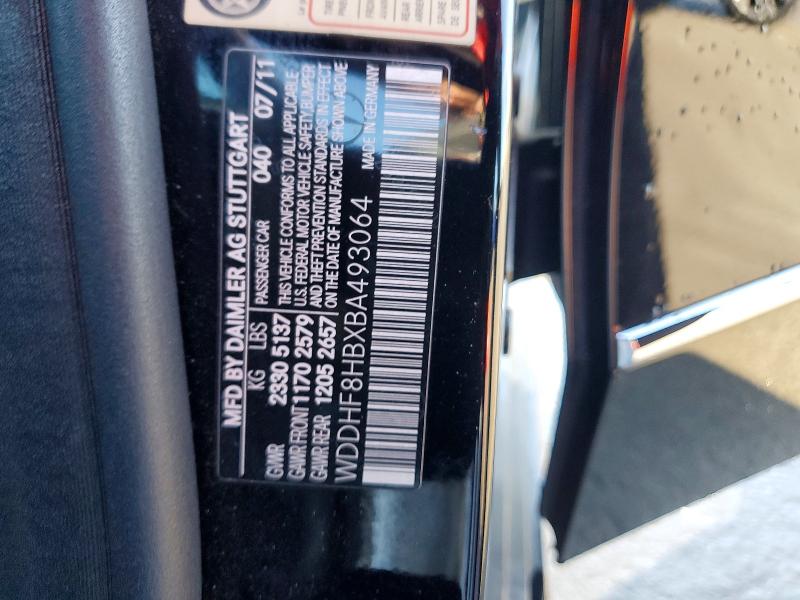 Aukcja sprzedaży 2011 Mercedes-benz E, vin: WDDHF8HBXBA493064, numer aukcji: 72130145