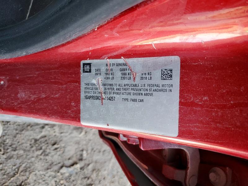75566335 :رقم المزاد ، 1G4PR5SK2H4114257 vin ، 2017 Buick Verano مزاد بيع