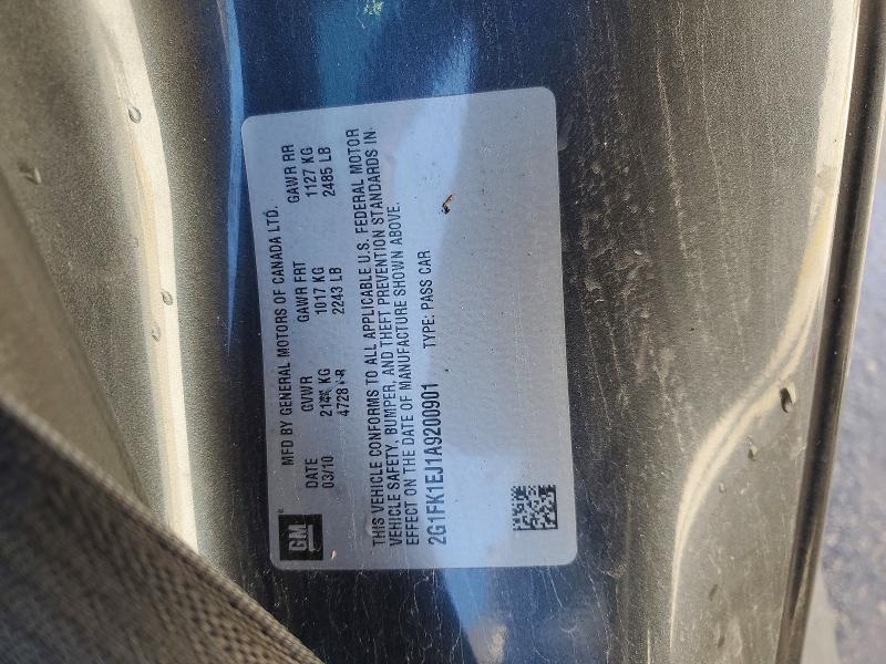 Продажа на аукционе авто 2010 Chevrolet Camaro, vin: 2G1FK1EJ1A9200901, номер лота: 74835165