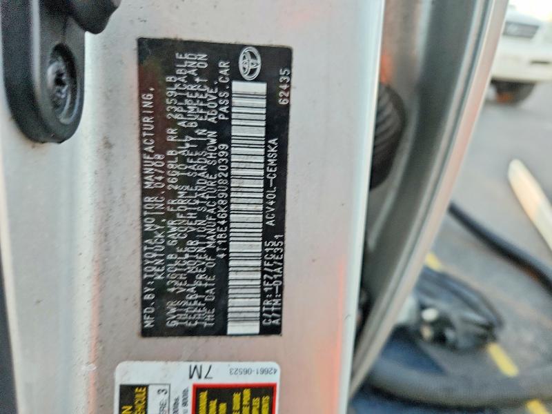 72899885 :رقم المزاد ، 4T1BE46K89U820399 vin ، 2009 Toyota Camry مزاد بيع
