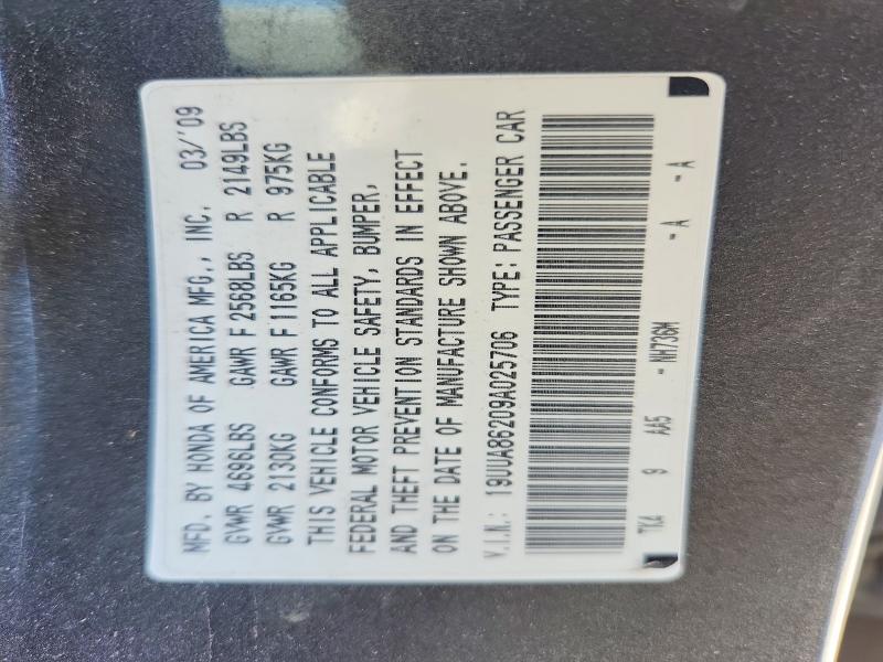 Продаж на аукціоні авто 2009 Acura Tl, vin: 19UUA86209A025706, номер лоту: 99904595