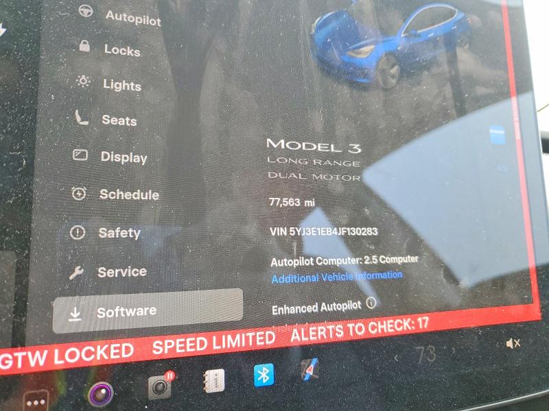 Auction sale of the 2018 Tesla Model 3, vin: 5YJ3E1EB4JF130283, lot number: 72149595