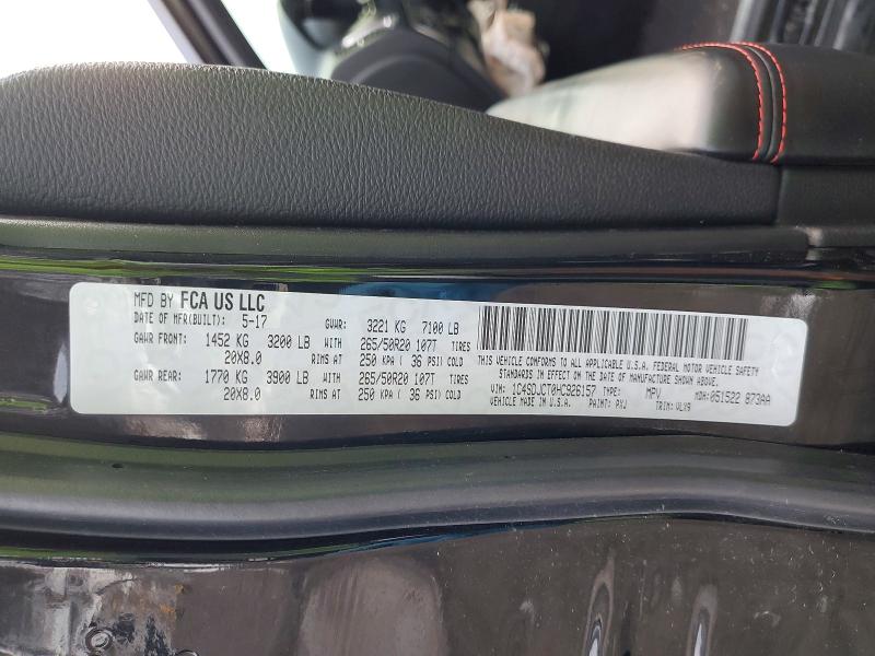 Продажа на аукционе авто 2017 Dodge Durango, vin: 1C4SDJCT0HC926157, номер лота: 98620835