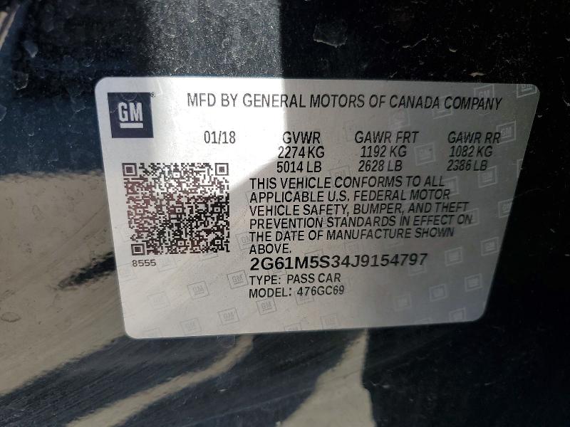 Продажа на аукционе авто 2018 Cadillac Xts, vin: 2G61M5S34J9154797, номер лота: 72698805