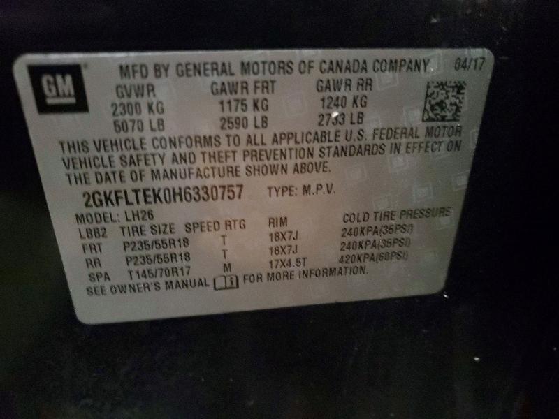 Продаж на аукціоні авто 2017 Gmc Terrain, vin: 2GKFLTEK0H6330757, номер лоту: 98566205