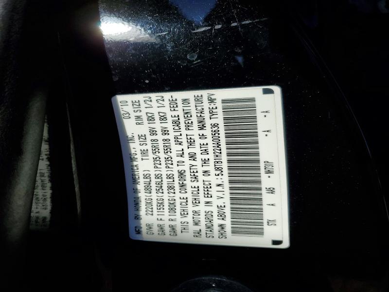 Aukcja sprzedaży 2010 Acura Rdx, vin: 5J8TB1H22AA005636, numer aukcji: 73374615