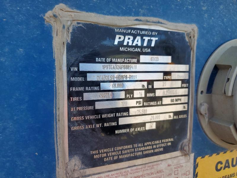 Продаж на аукціоні авто 2023 Pratt Unknown, vin: 1P9TC4324PB889410, номер лоту: 74261175