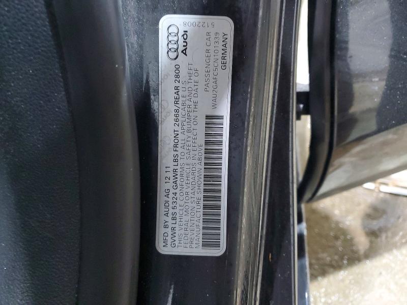 Aukcja sprzedaży 2012 Audi A7, vin: WAU2GAFC5CN101339, numer aukcji: 74602655