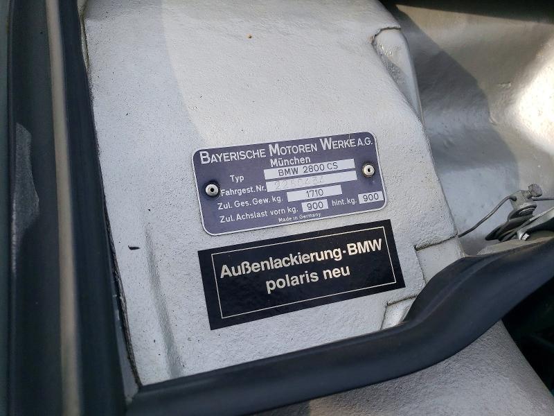 Aukcja sprzedaży 1971 Bmw 2800cs, vin: 2280434, numer aukcji: 75315245