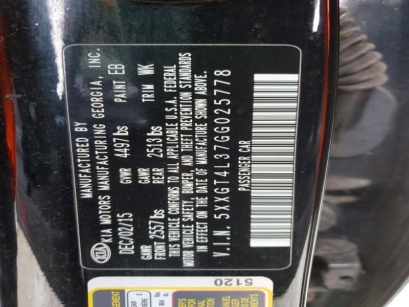 Aukcja sprzedaży 2016 Kia Optima Lx, vin: 5XXGT4L37GG025778, numer aukcji: 72893215