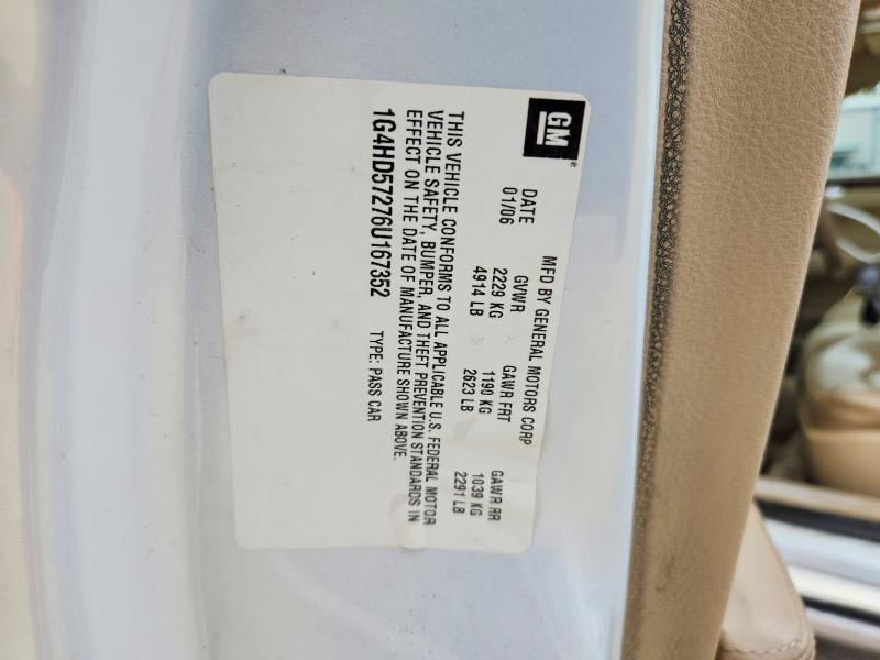 Auction sale of the 2006 Buick Lucerne, vin: 1G4HD57276U167352, lot number: 98568615