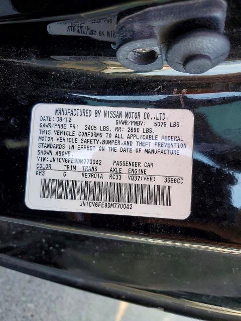 Продажа на аукционе авто 2013 Infiniti G37, vin: JN1CV6FE9DM770042, номер лота: 74881355