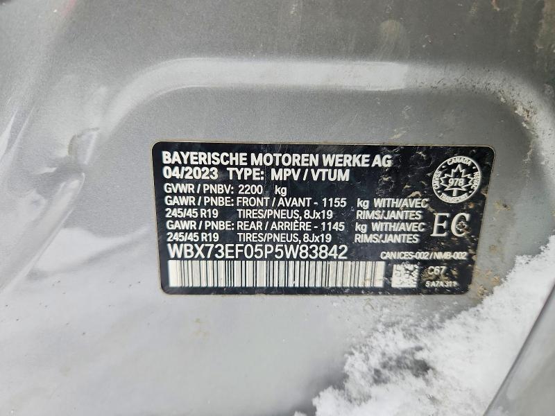 Продажа на аукционе авто 2023 Bmw X1, vin: WBX73EF05P5W83842, номер лота: 74004985