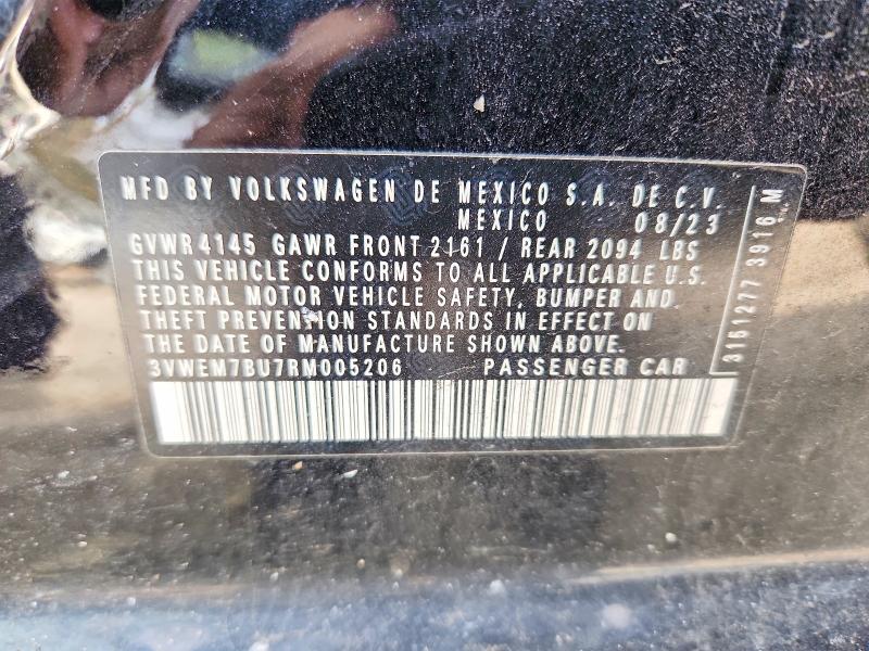 Продаж на аукціоні авто 2024 Volkswagen Jetta, vin: 3VWEM7BU7RM005206, номер лоту: 74697725