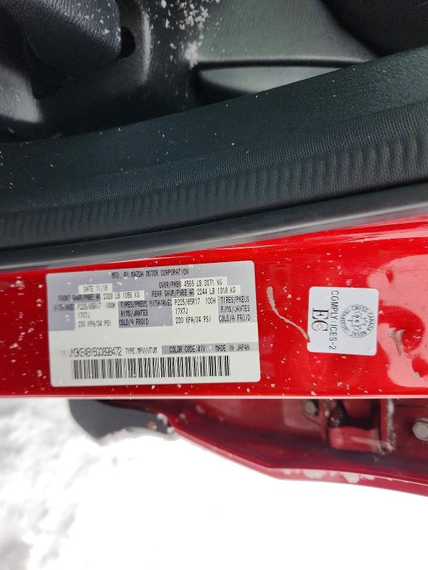 Aukcja sprzedaży 2016 Mazda Cx-5, vin: JM3KE4BY5G0898472, numer aukcji: 98756085