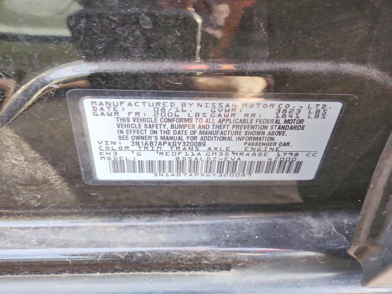 Aukcja sprzedaży 2016 Nissan Sentra, vin: 3N1AB7APXGY320089, numer aukcji: 98716015
