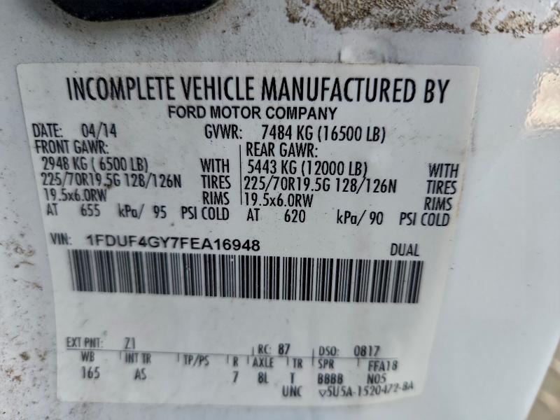 Продажа на аукционе авто 2015 Ford F450, vin: 1FDUF4GY7FEA16948, номер лота: 55608885