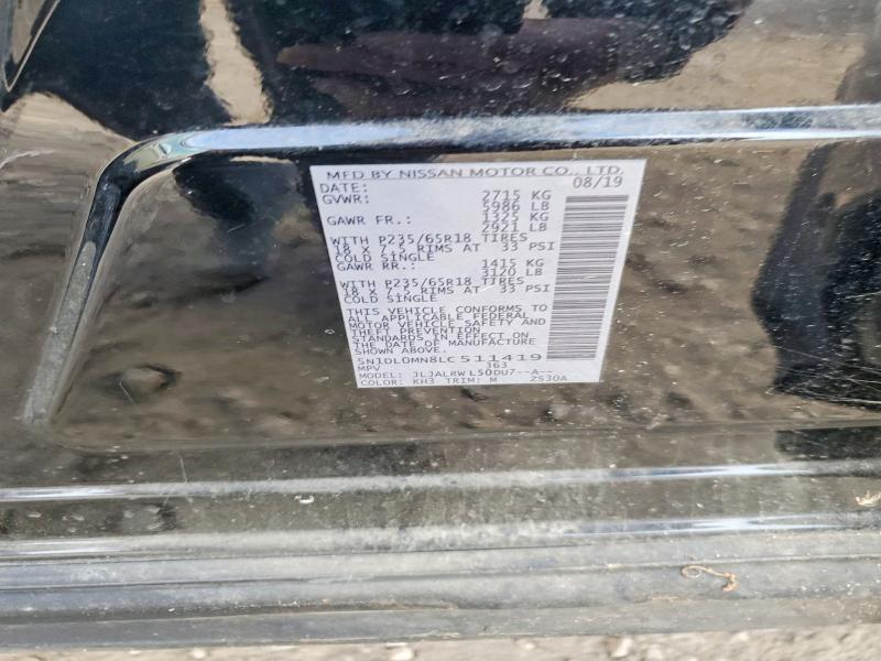 Продаж на аукціоні авто 2020 Infiniti Qx60 Luxe, vin: 5N1DL0MN8LC511419, номер лоту: 72693315