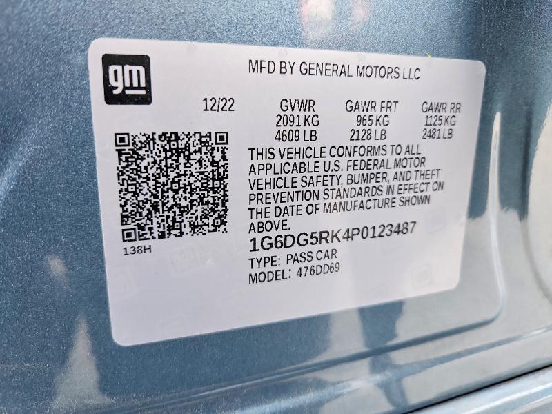 Aukcja sprzedaży 2023 Cadillac Ct4, vin: 1G6DG5RK4P0123487, numer aukcji: 72312845