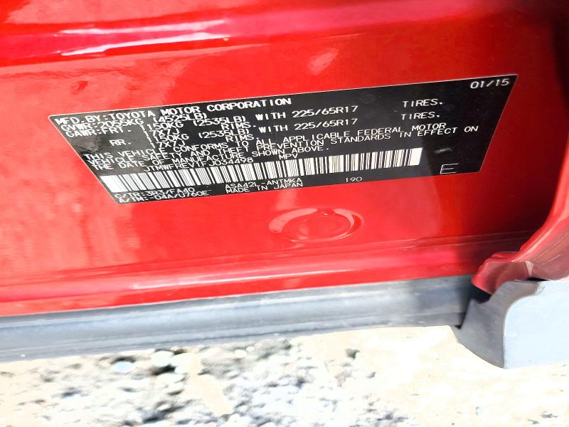 Aukcja sprzedaży 2015 Toyota Rav4, vin: JTMWFREV1FJ034498, numer aukcji: 74844655