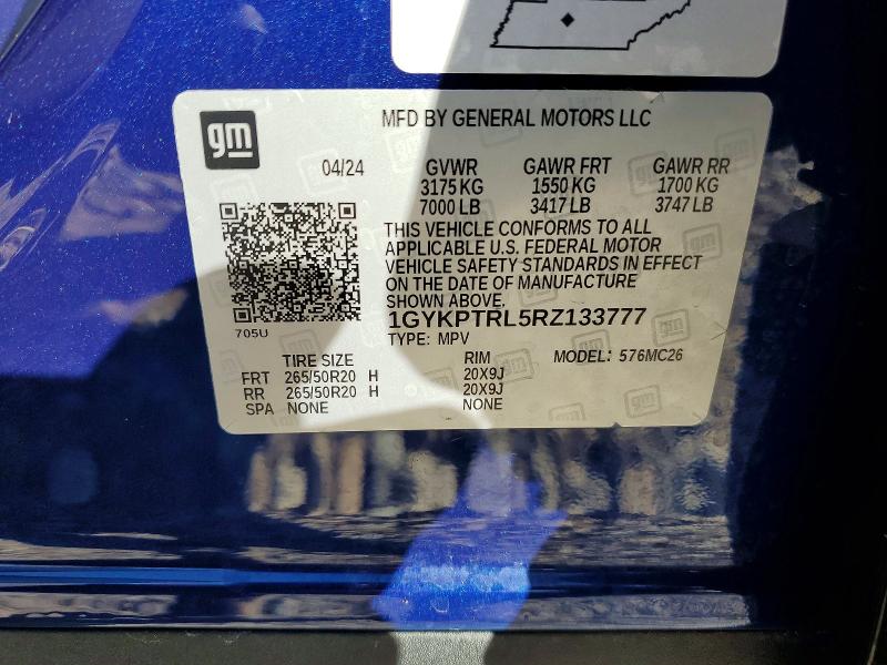 Продажа на аукционе авто 2024 Cadillac Lyriq Spor, vin: 1GYKPTRL5RZ133777, номер лота: 73171315
