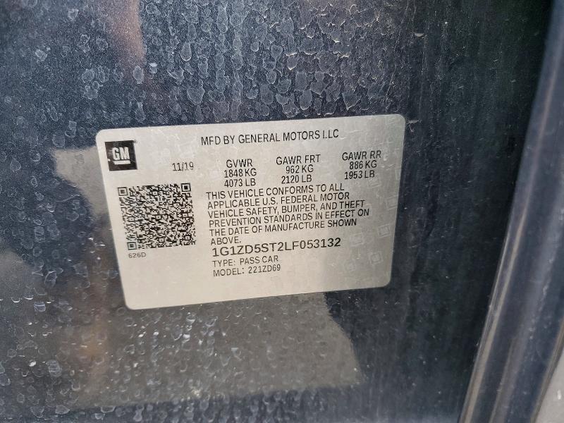 Продажа на аукционе авто 2020 Chevrolet Malibu, vin: 1G1ZD5ST2LF053132, номер лота: 72333335
