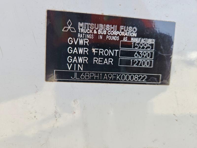 99655645 :رقم المزاد ، JL6BPH1A9FK000822 vin ، 2015 Mitsubishi Fe Fec72w مزاد بيع