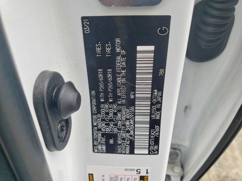 Aukcja sprzedaży 2021 Lexus Gx 460 Pre, vin: JTJAM7BX4M5291586, numer aukcji: 98839975