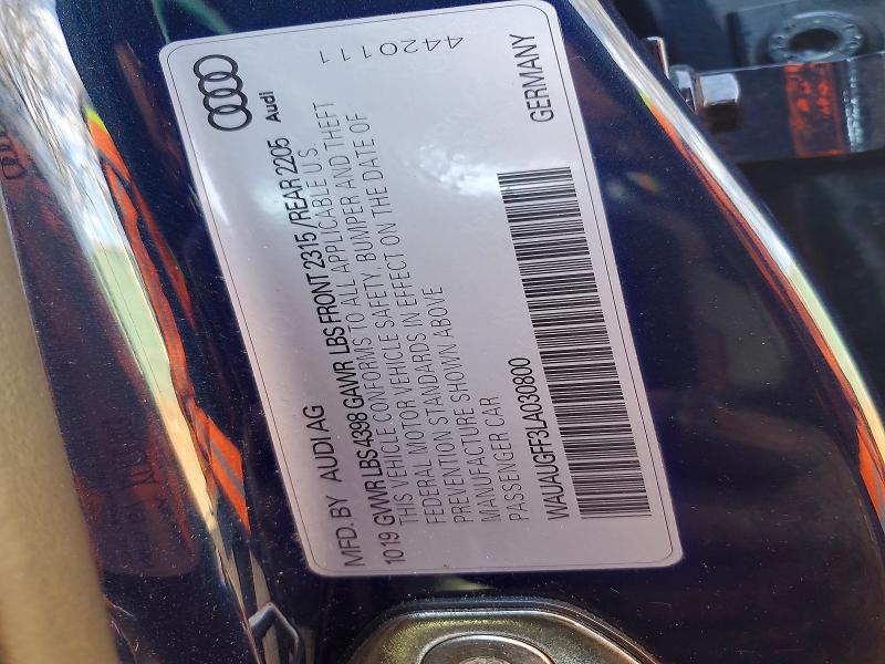 Aukcja sprzedaży 2020 Audi A3, vin: WAUAUGFF3LA030800, numer aukcji: 72667045