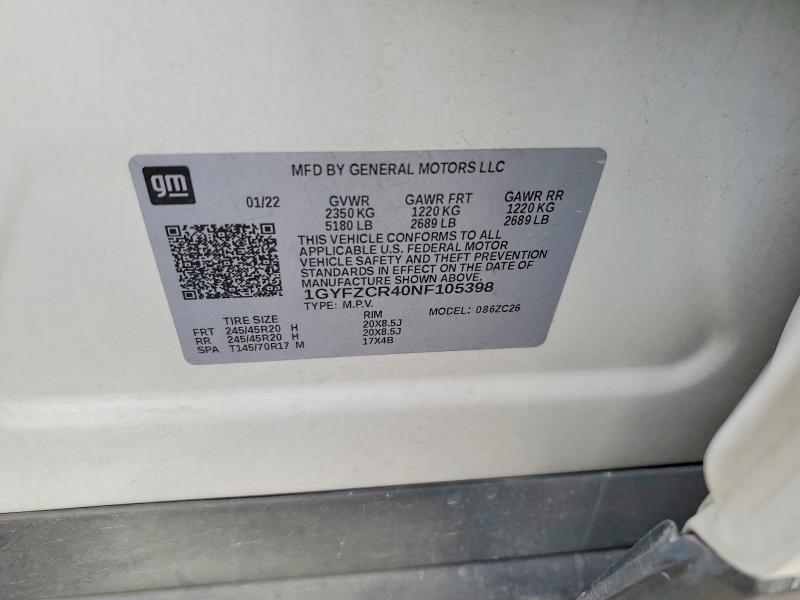 Продажа на аукционе авто 2022 Cadillac Xt4 Premiu, vin: 1GYFZCR40NF105398, номер лота: 75618535